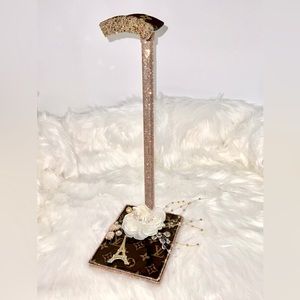 Handbag Purse Stand/Display with crystals, adjustable high heavy iron